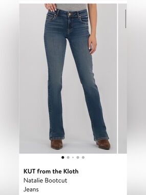 KUT from the Kloth Bootcut Jeans in Medium Blue Wash